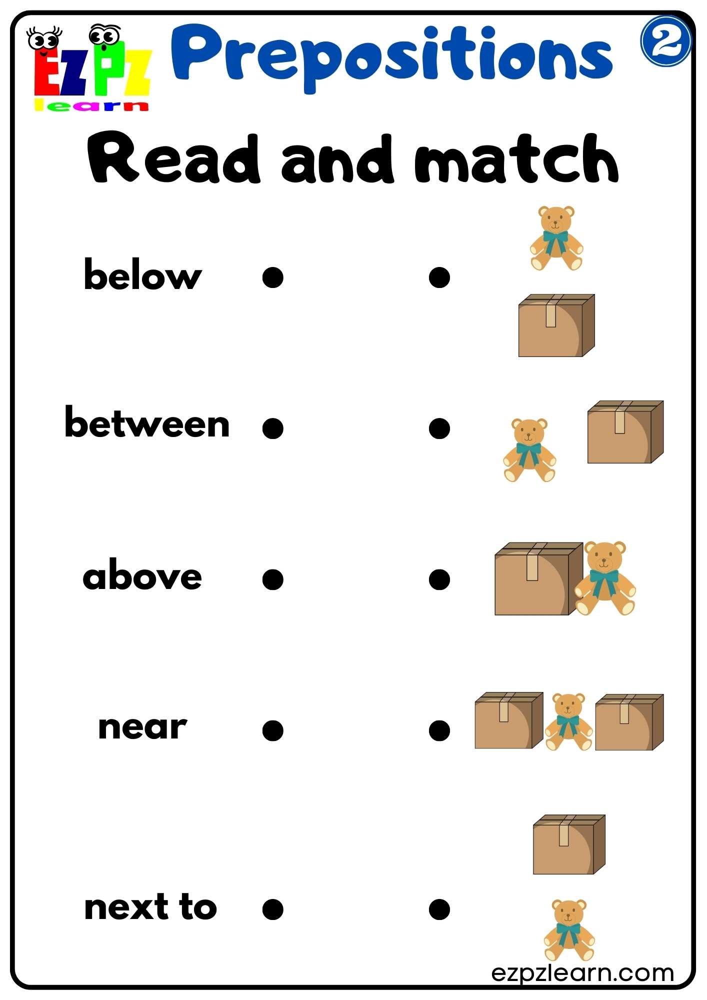 Prepositions Of Place Read And Match Worksheet For Kindergarten Worksheets Library Prepositions Of Place Read And Match Worksheet For Kindergarten Worksheets Library