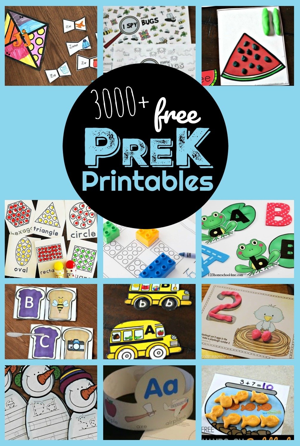 Preschool Printable Pre K Worksheets