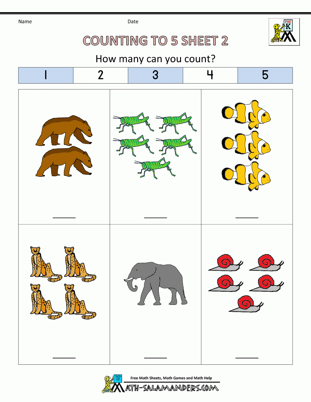 Preschool Counting Worksheets Counting To 5 Preschool Counting Worksheets Counting To 5
