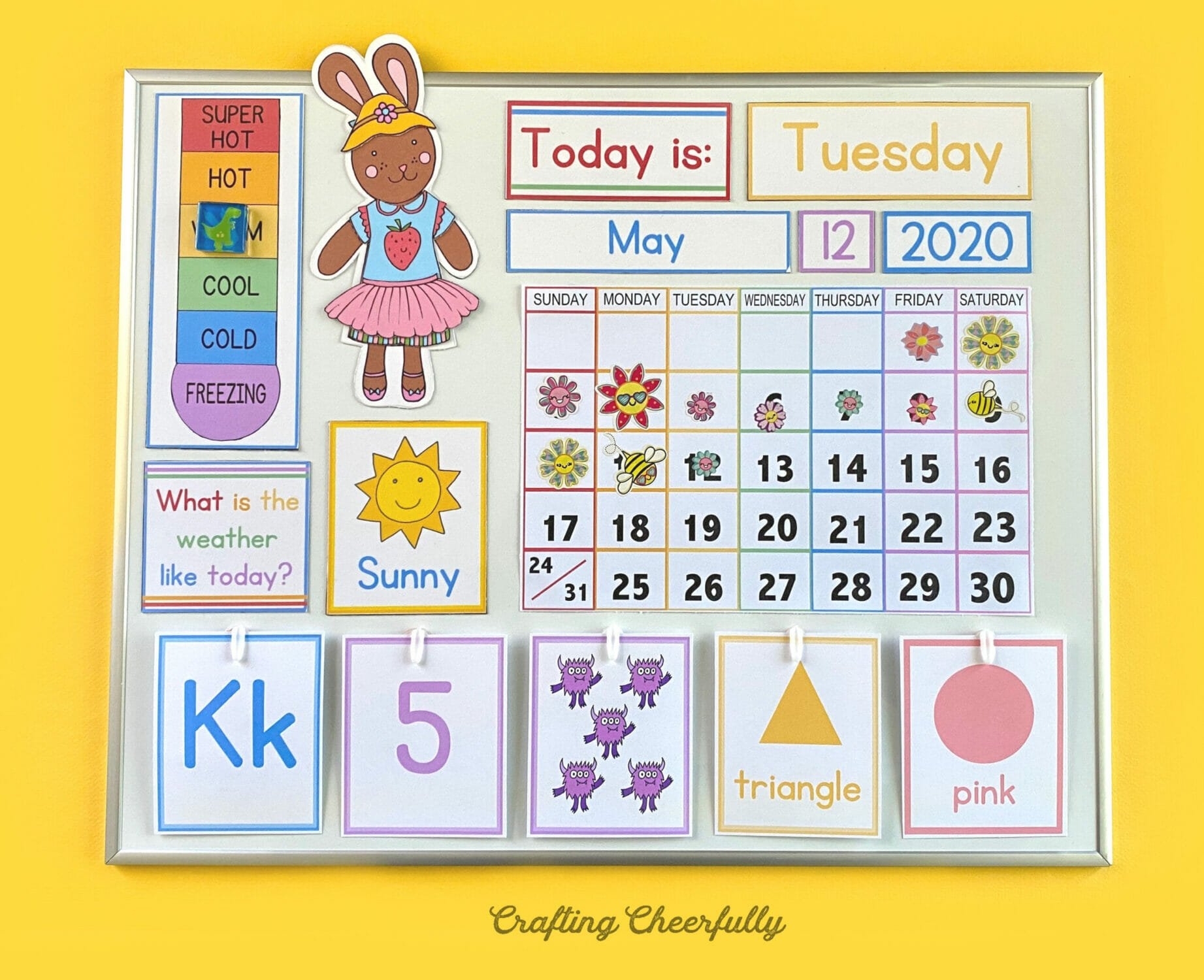 Preschool Learning Calendar Cards Crafting Cheerfully Preschool Learning Calendar Cards Crafting Cheerfully
