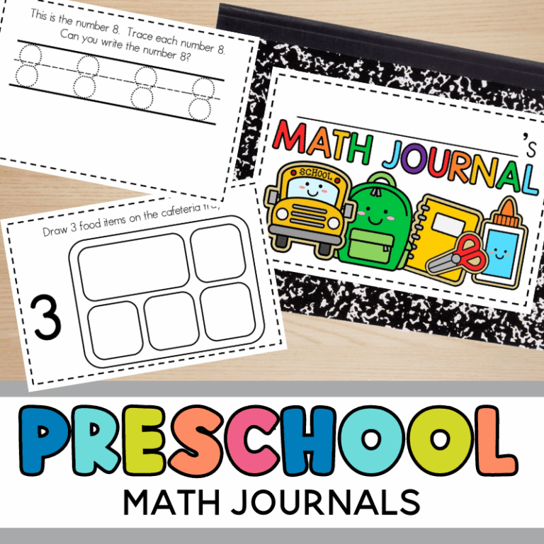 Preschool Math Journals Sarah Chesworth