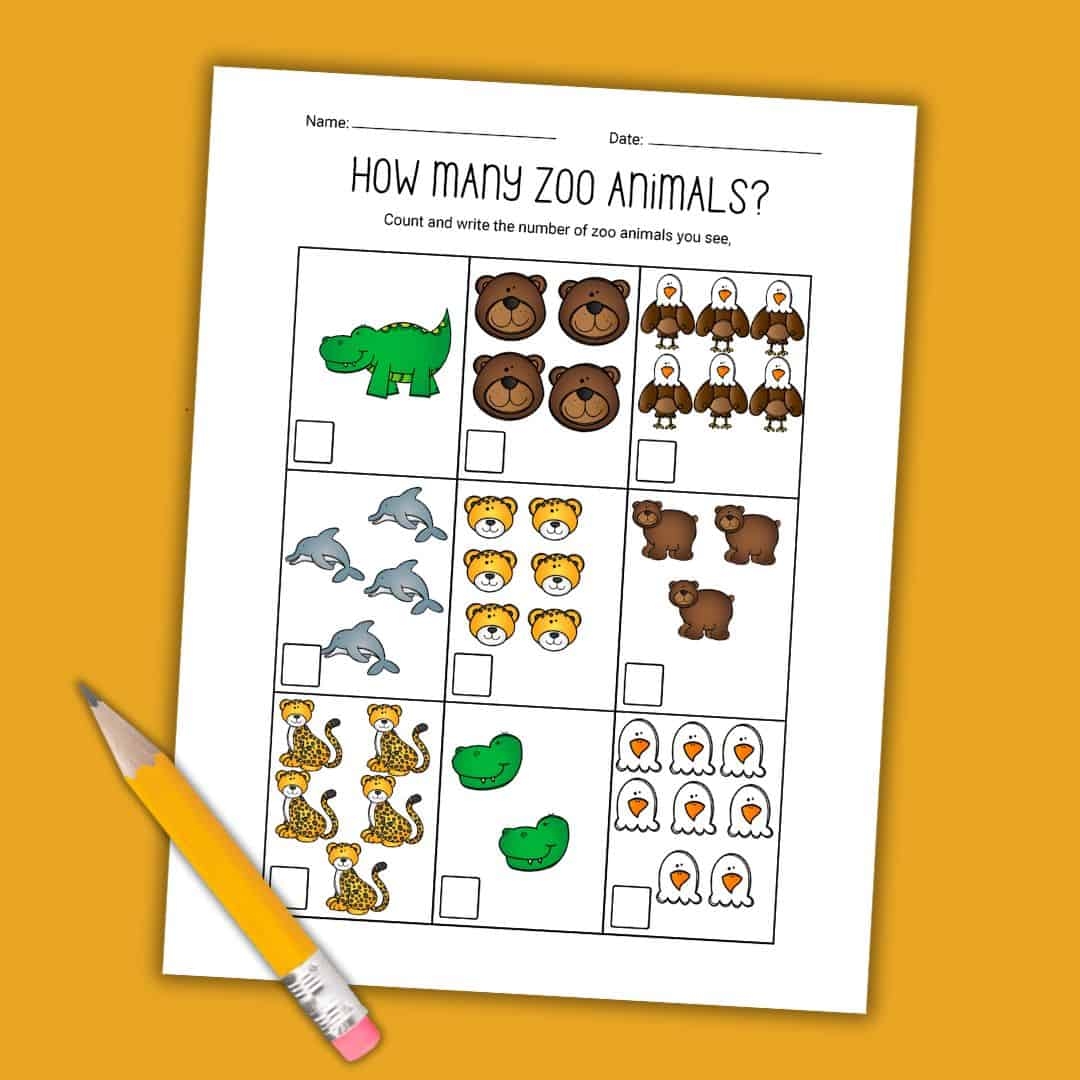 Preschool Zoo Animals Counting Worksheets Free Download Preschool Zoo Animals Counting Worksheets Free Download