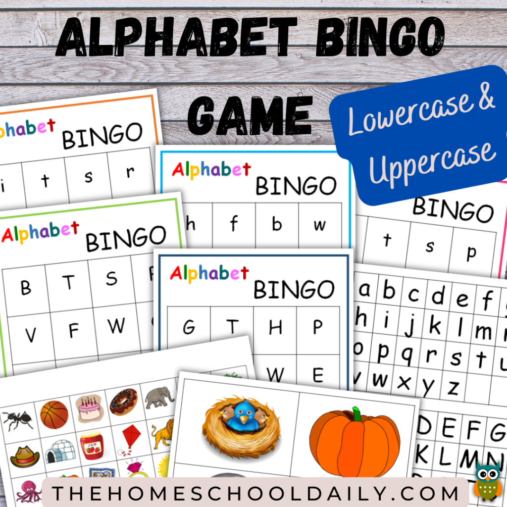 Printable Alphabet BINGO Game The Homeschool Daily Printable Alphabet BINGO Game The Homeschool Daily
