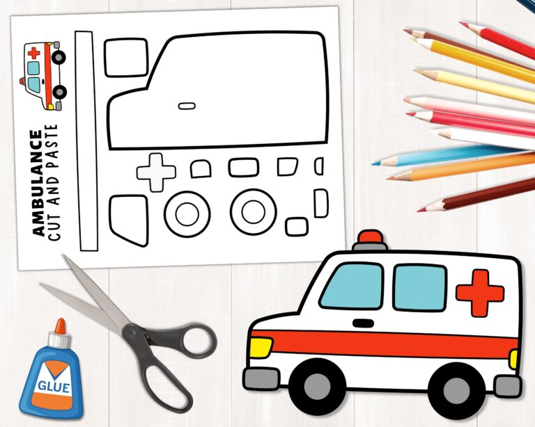 Printable Ambulance Craft Transportation Craft Build An Ambulance Indoor Preschool Activity Vehicles Craft Ambulance Car Craft Template Etsy Australia