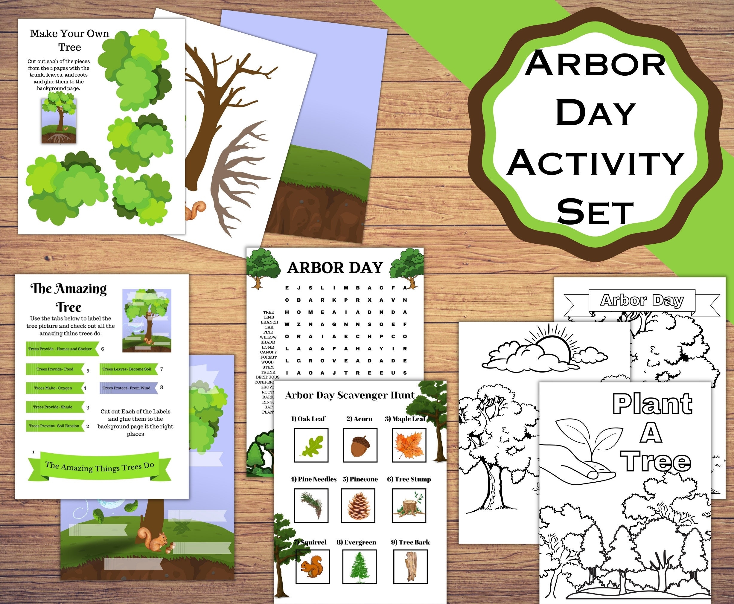 Free Printable Arbor Day Worksheets Free Printable Arbor Day Worksheets