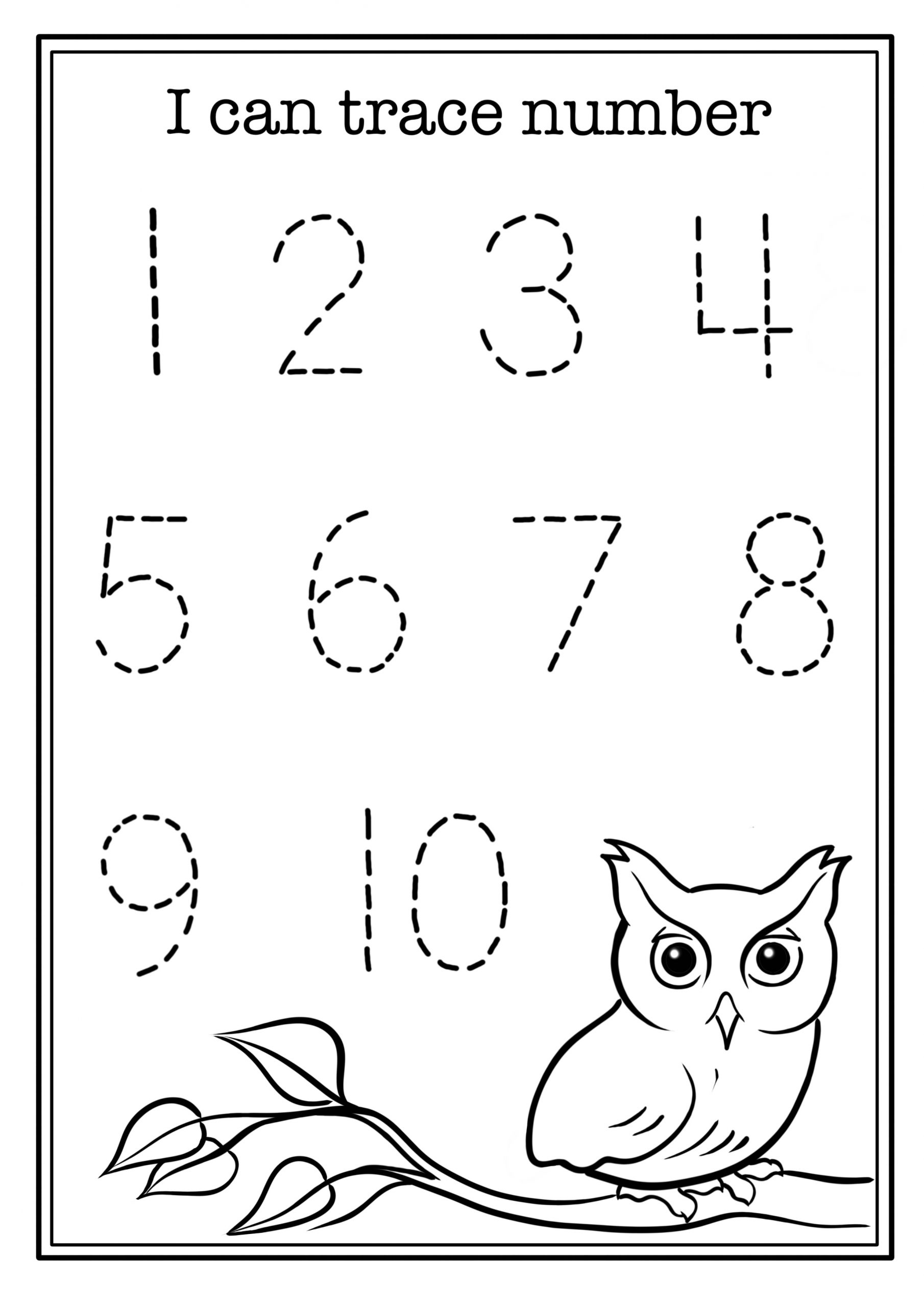 Printable Counting Worksheets For Preschool Numbers 1 10 Worksheets Library