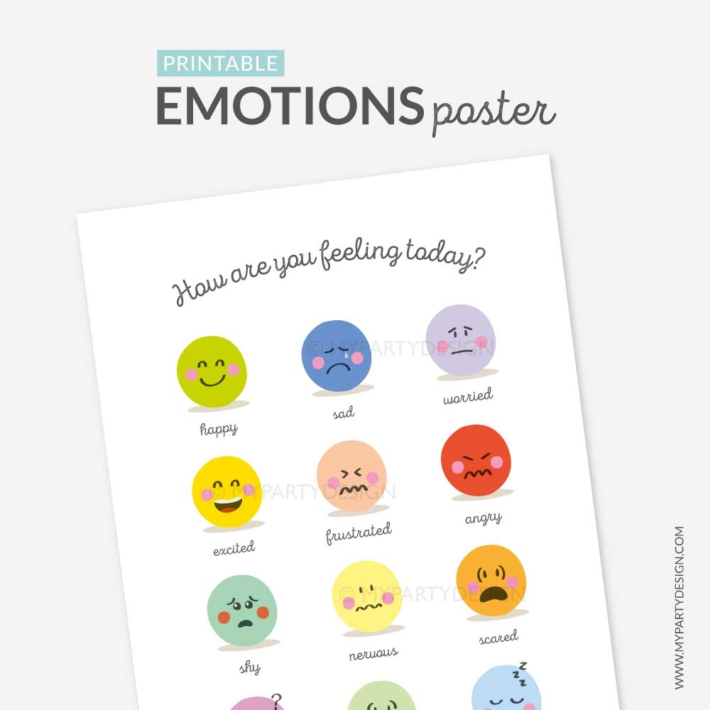 Printable Feelings Chart Printable Feelings Chart