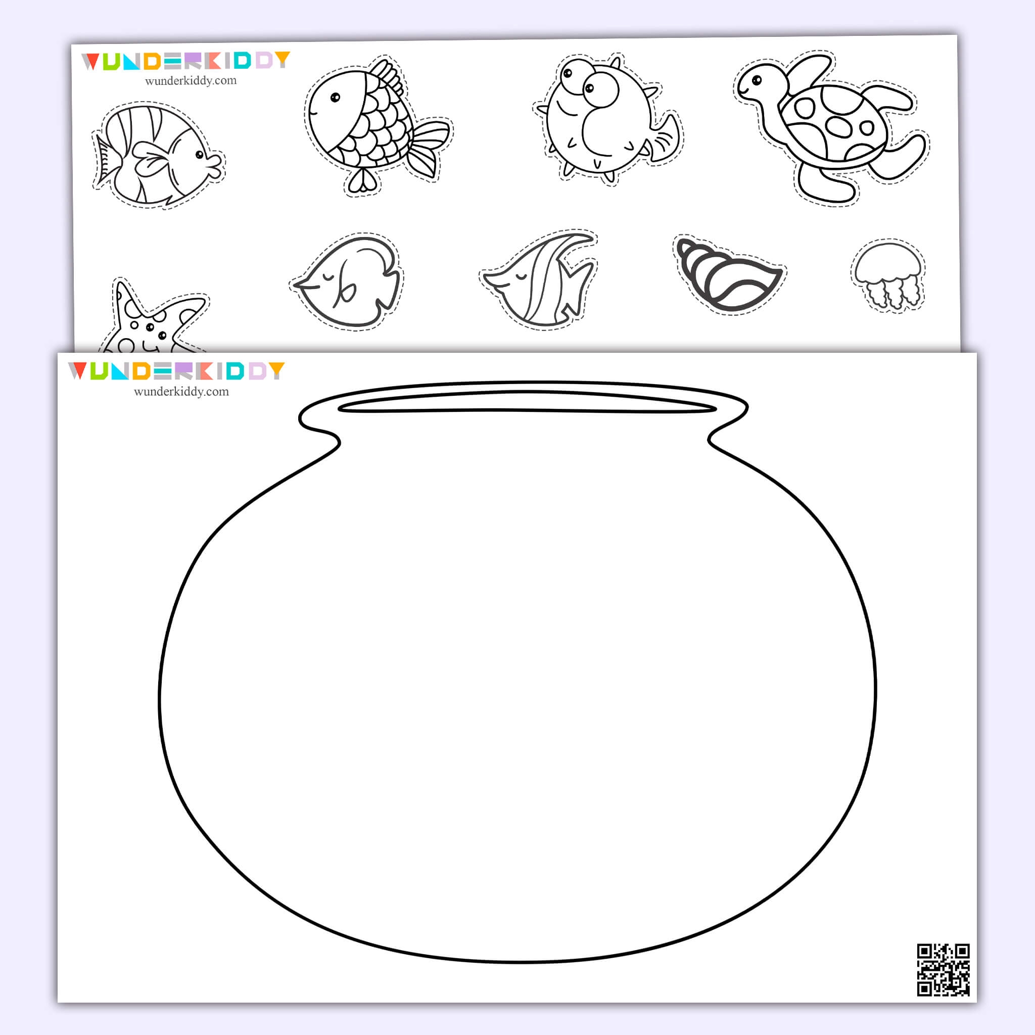 Printable Fish Template And Coloring Pages For Kids Printable Fish Template And Coloring Pages For Kids