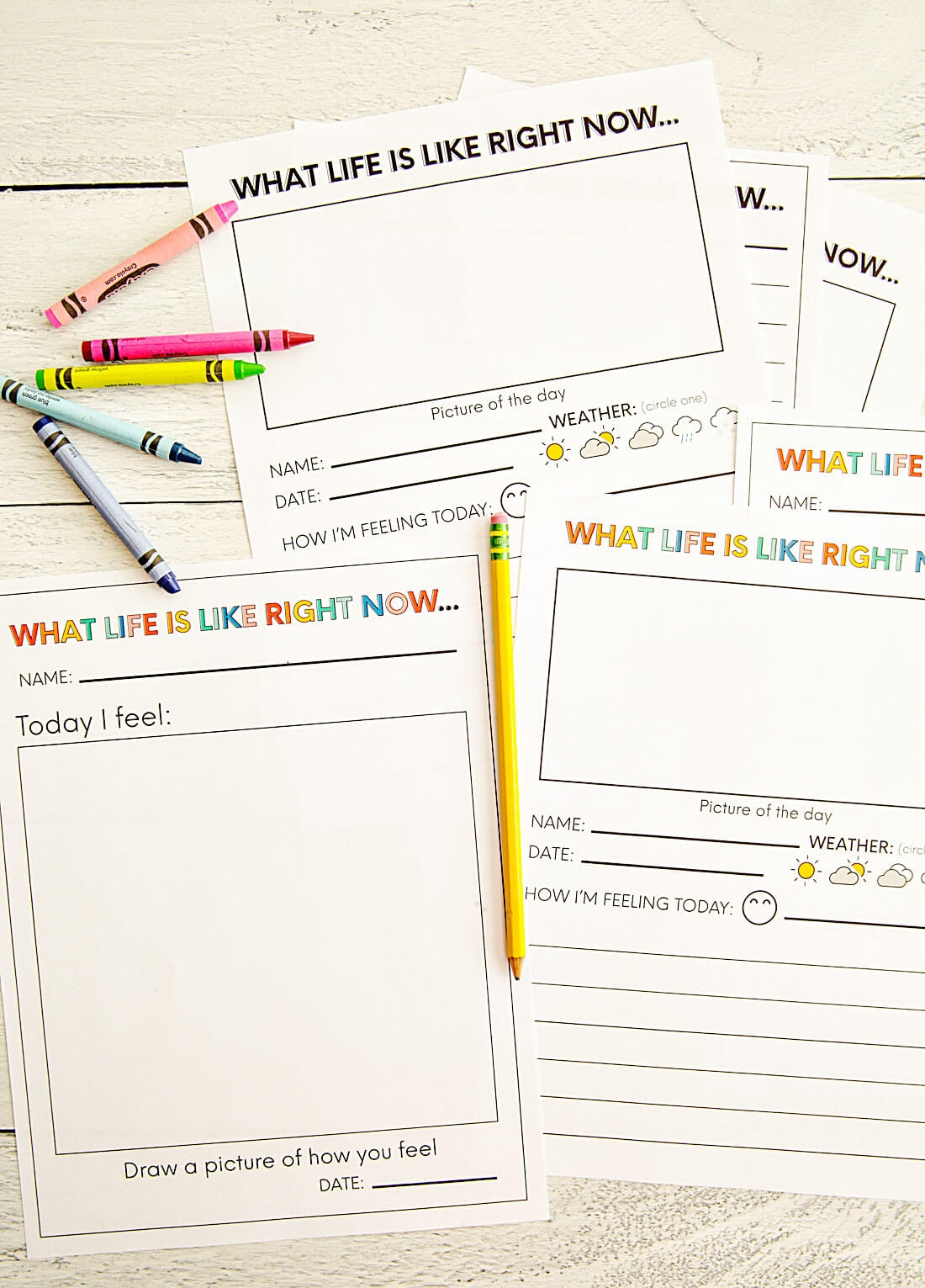 Printable Preschool Journal Pages