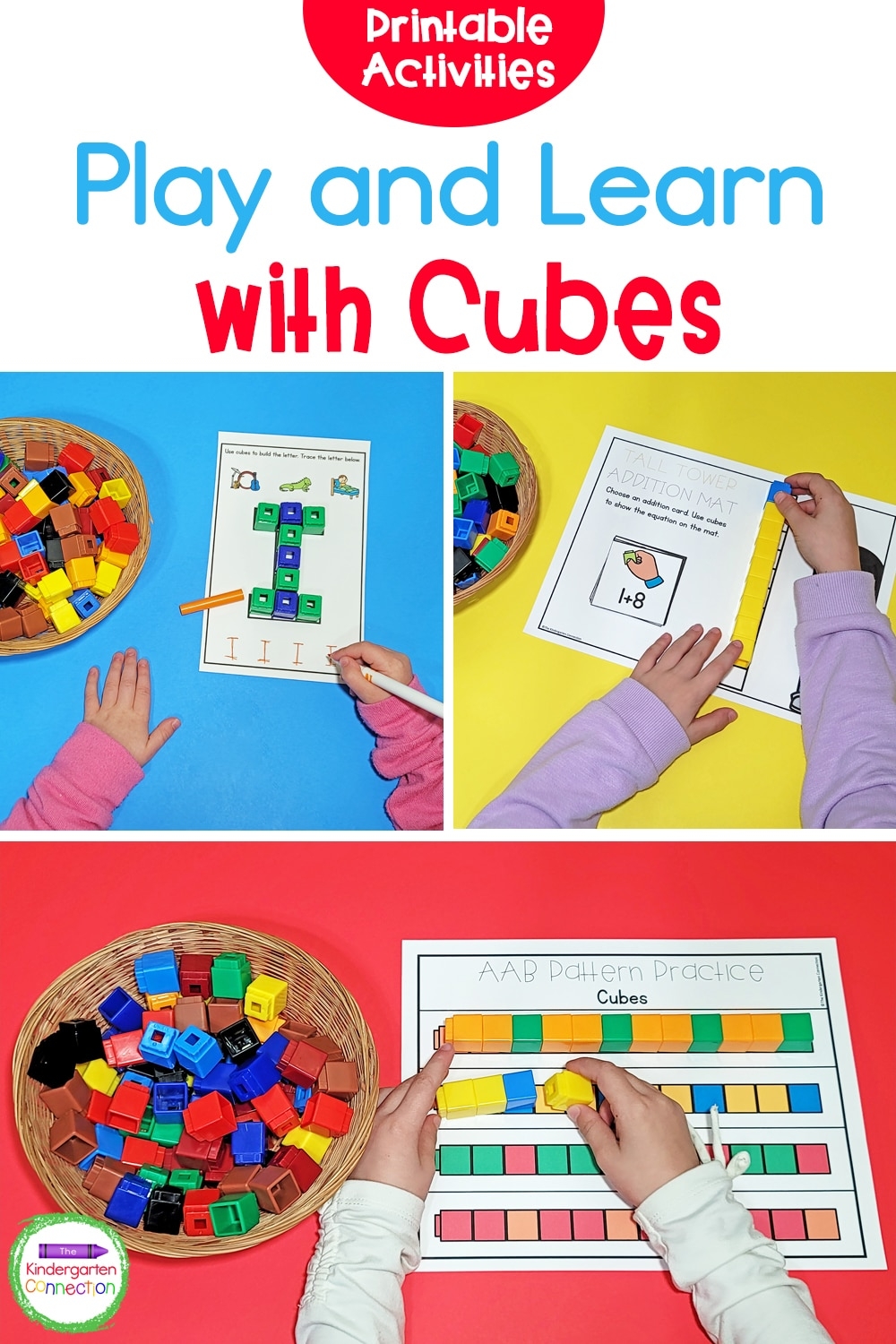 Printable Linking Cube Activities For Pre K U0026 Kindergarten