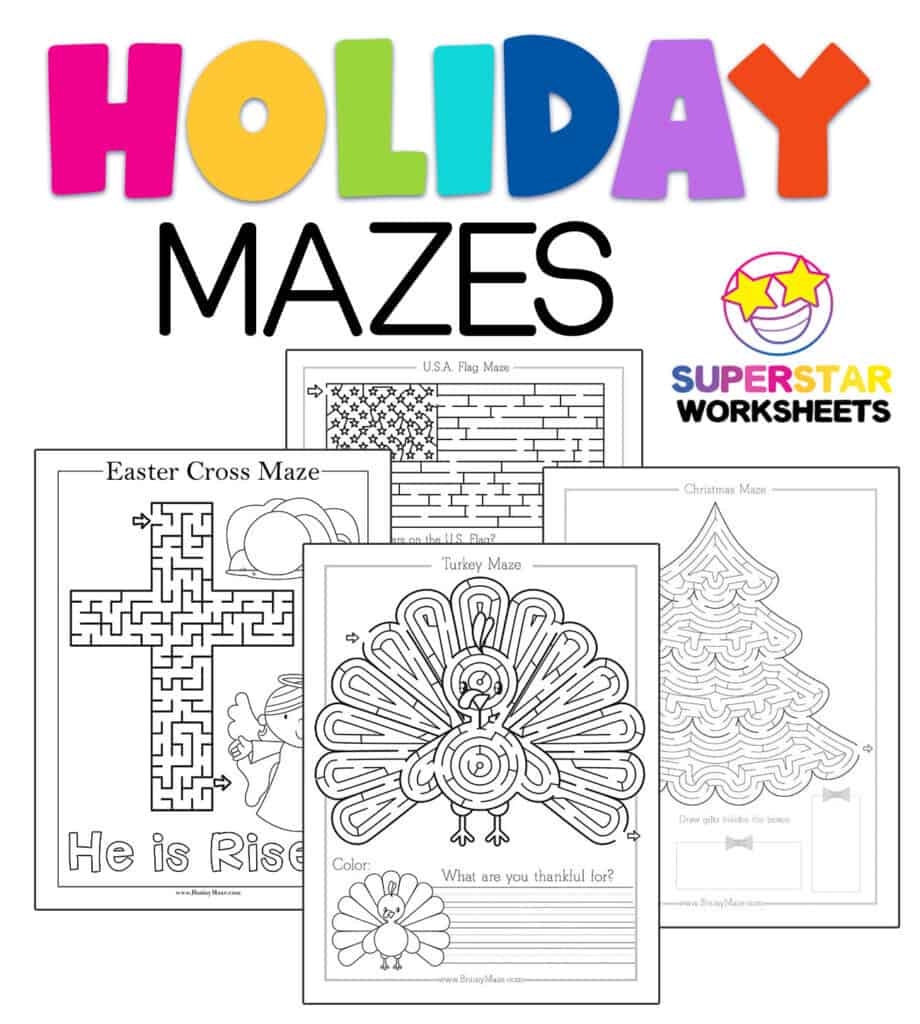 Maze Worksheet For Grade 1