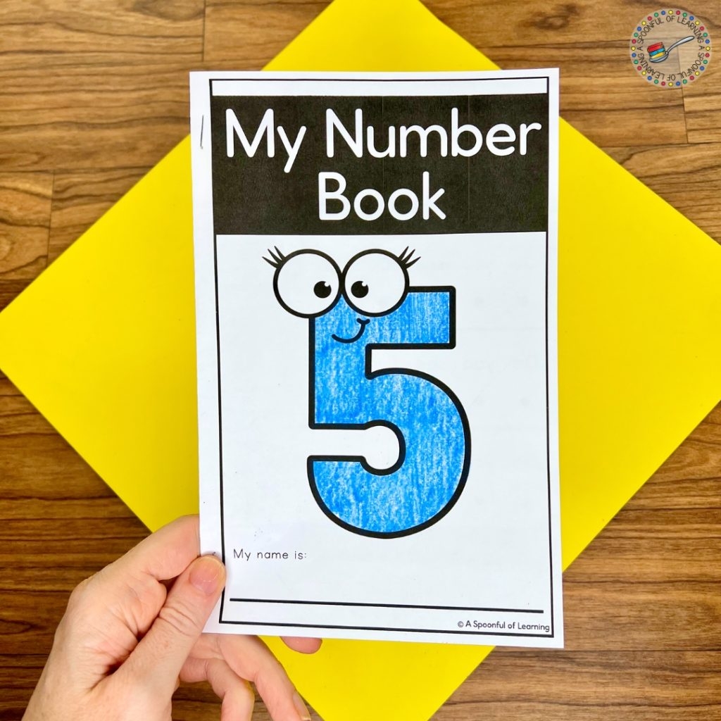 Printable Number Books For Kindergarten A Spoonful Of Learning