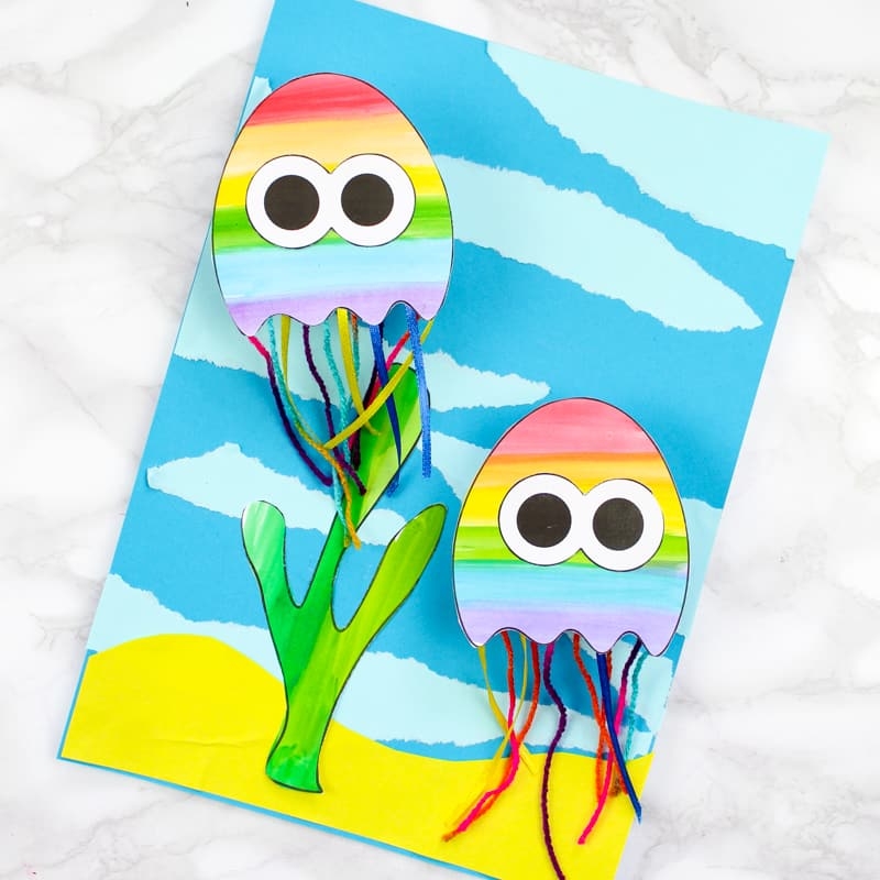 Printable Paper Jellyfish Craft For Kids Arty Crafty Kids Printable Paper Jellyfish Craft For Kids Arty Crafty Kids