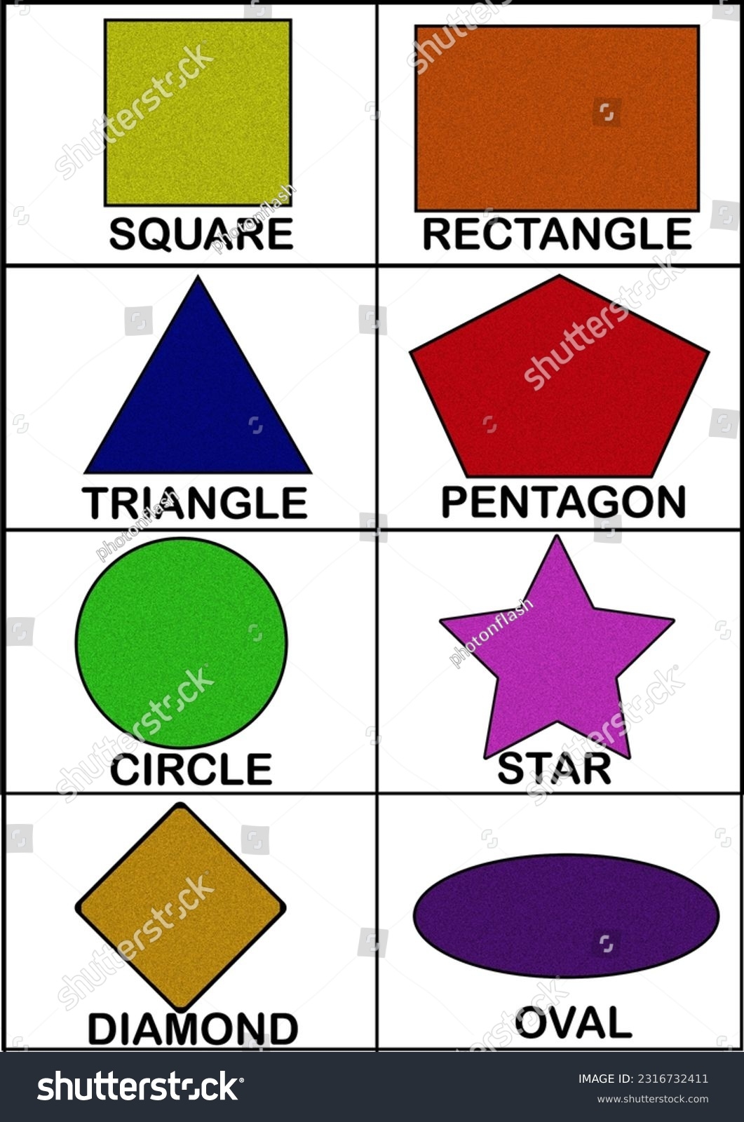 Printable Shapes Chart For Preschool