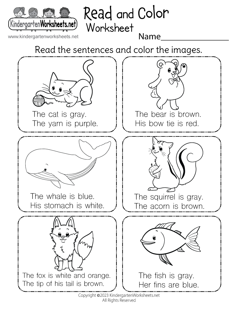 Read And Color Worksheet Free Printable Digital U0026 PDF Read And Color Worksheet Free Printable Digital U0026 PDF