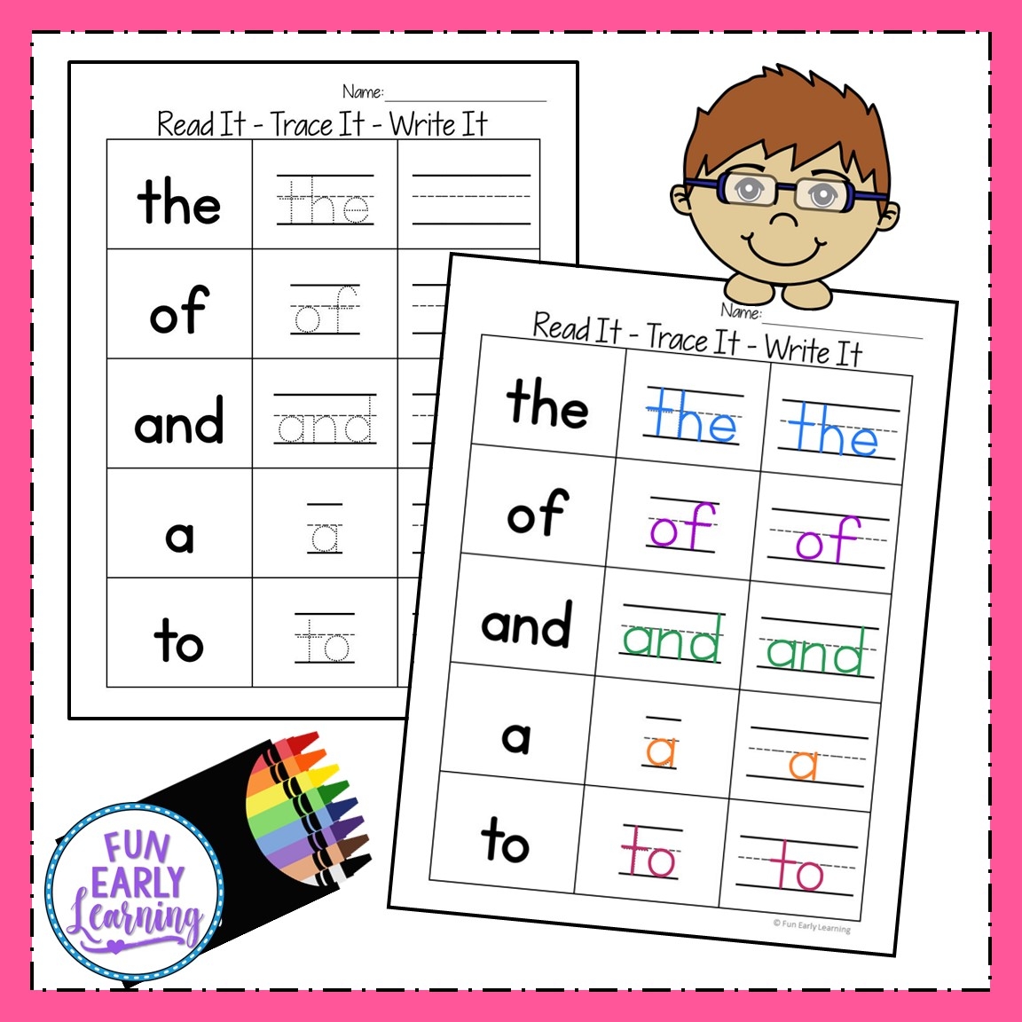 Kindergarten Sight Words Writing Worksheets Kindergarten Sight Words Writing Worksheets