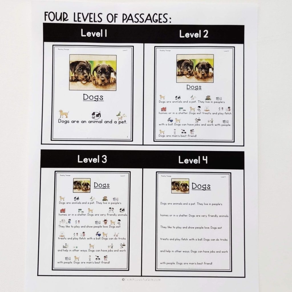 Reading Comprehension Activities In Special Education Teach Love Autism