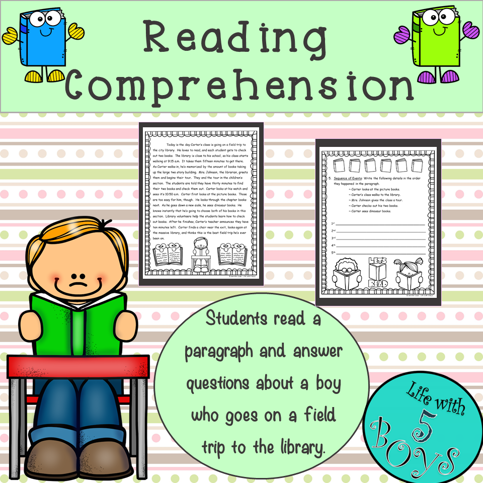 Books Reading Comprehension Worksheet