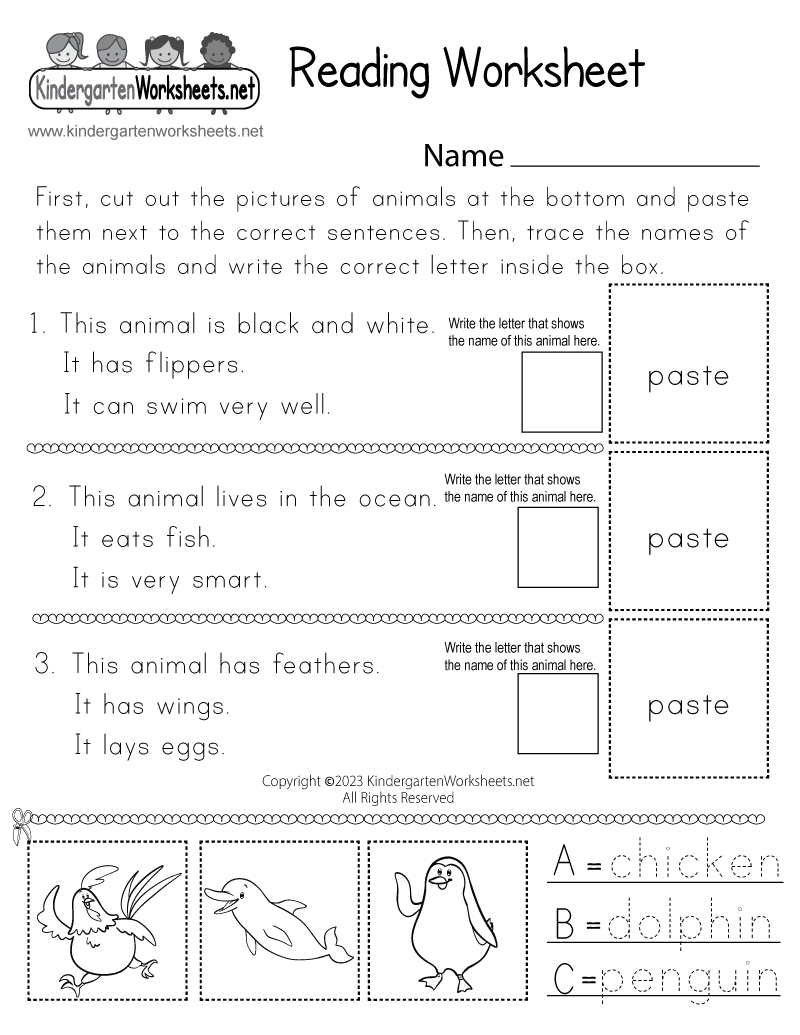 Free Printable Worksheets Pdf