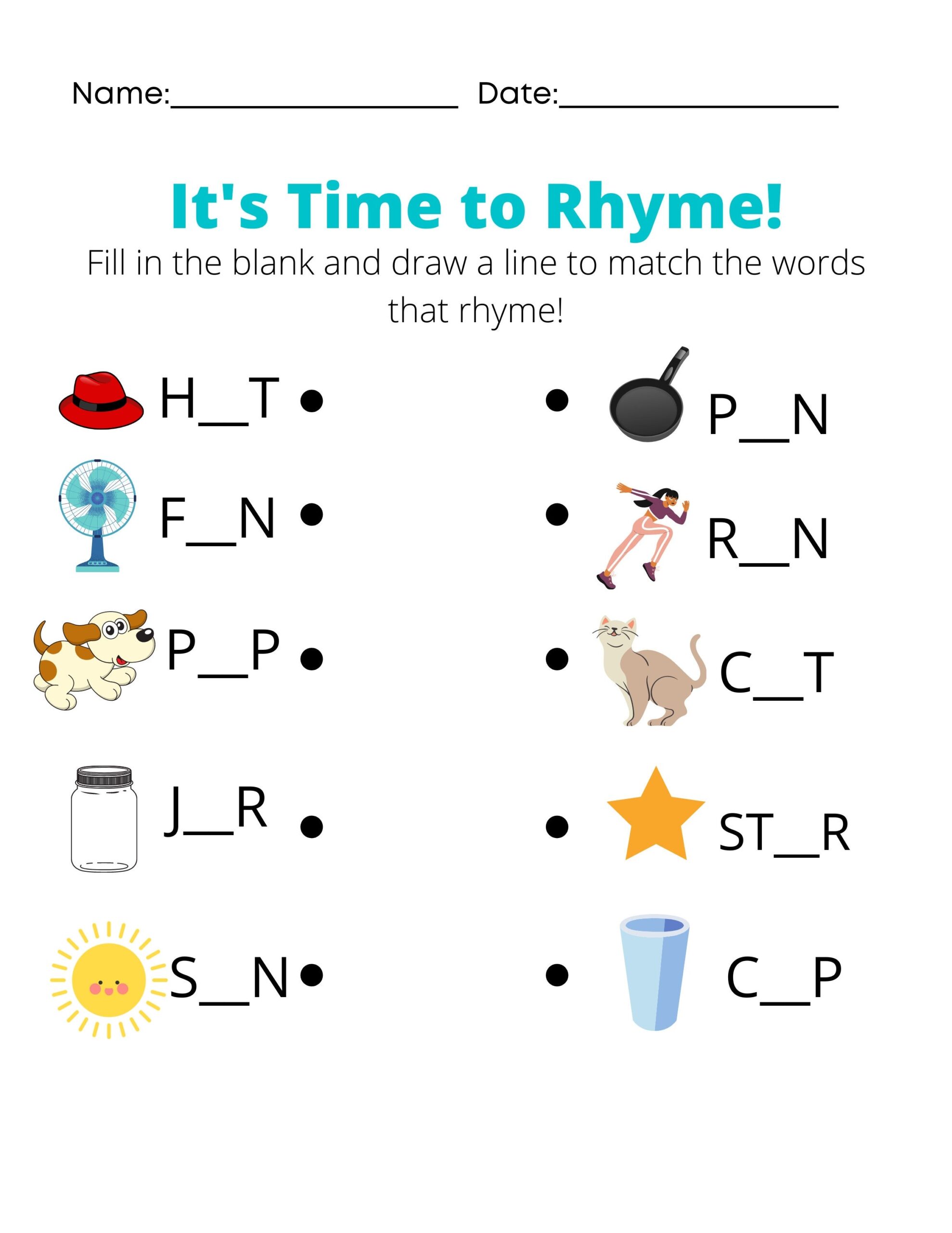 Rhyming Words Kindergarten Worksheets Rhyming Words Kindergarten Worksheets