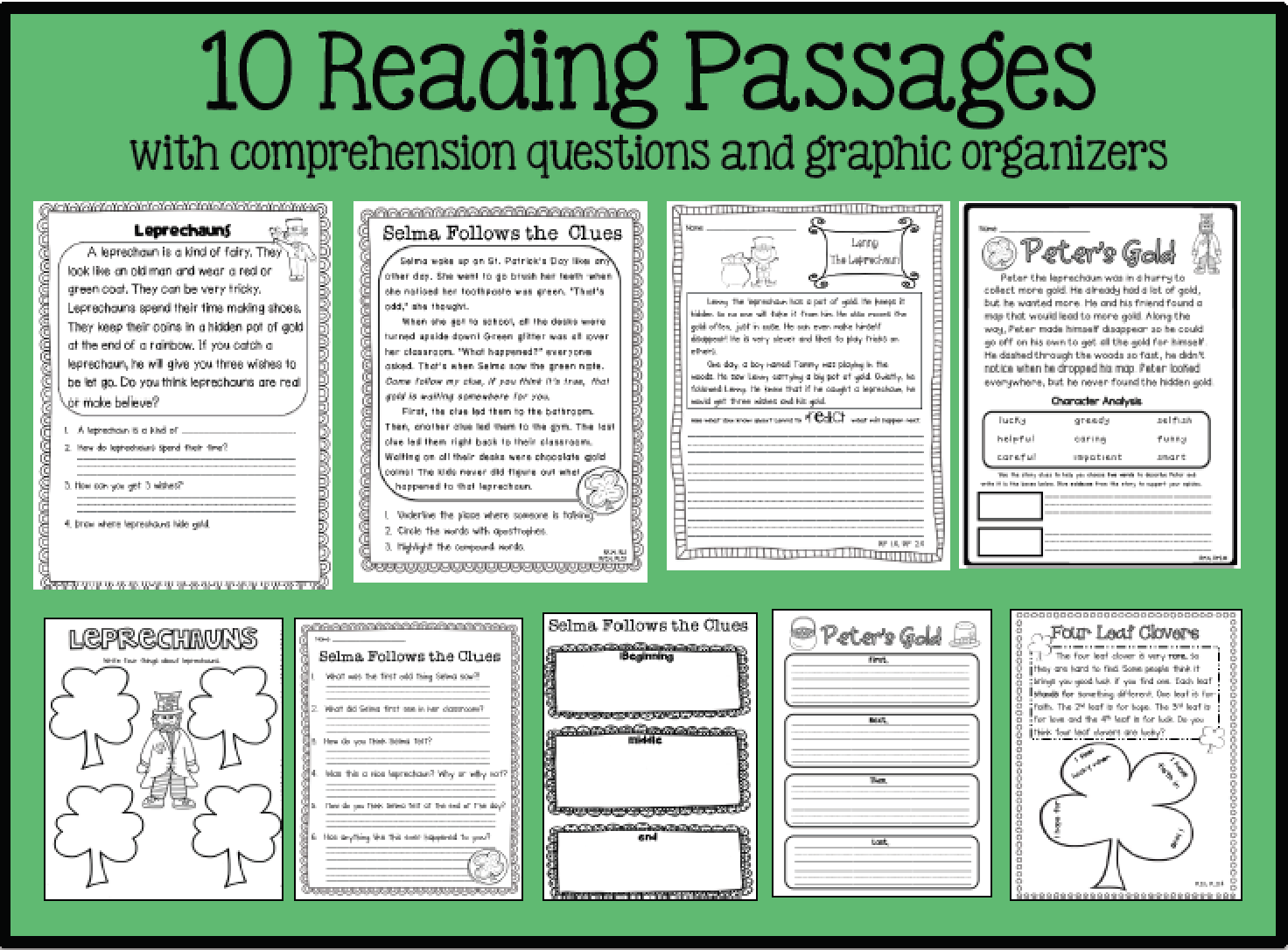 Sarah s First Grade Snippets St Patrick s Day Activities