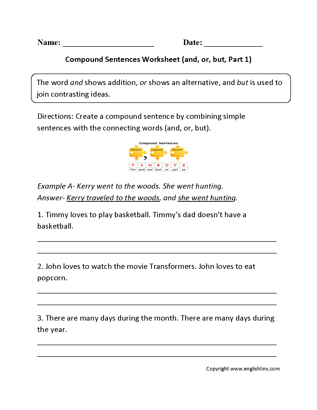 Sentences Worksheetes Compound Sentences Worksheets Sentences Worksheetes Compound Sentences Worksheets