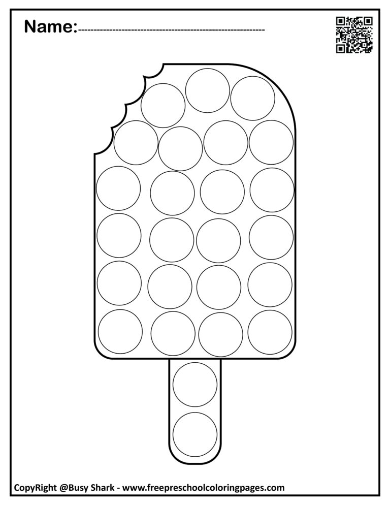 Set Of Summer Dot Markers Pages