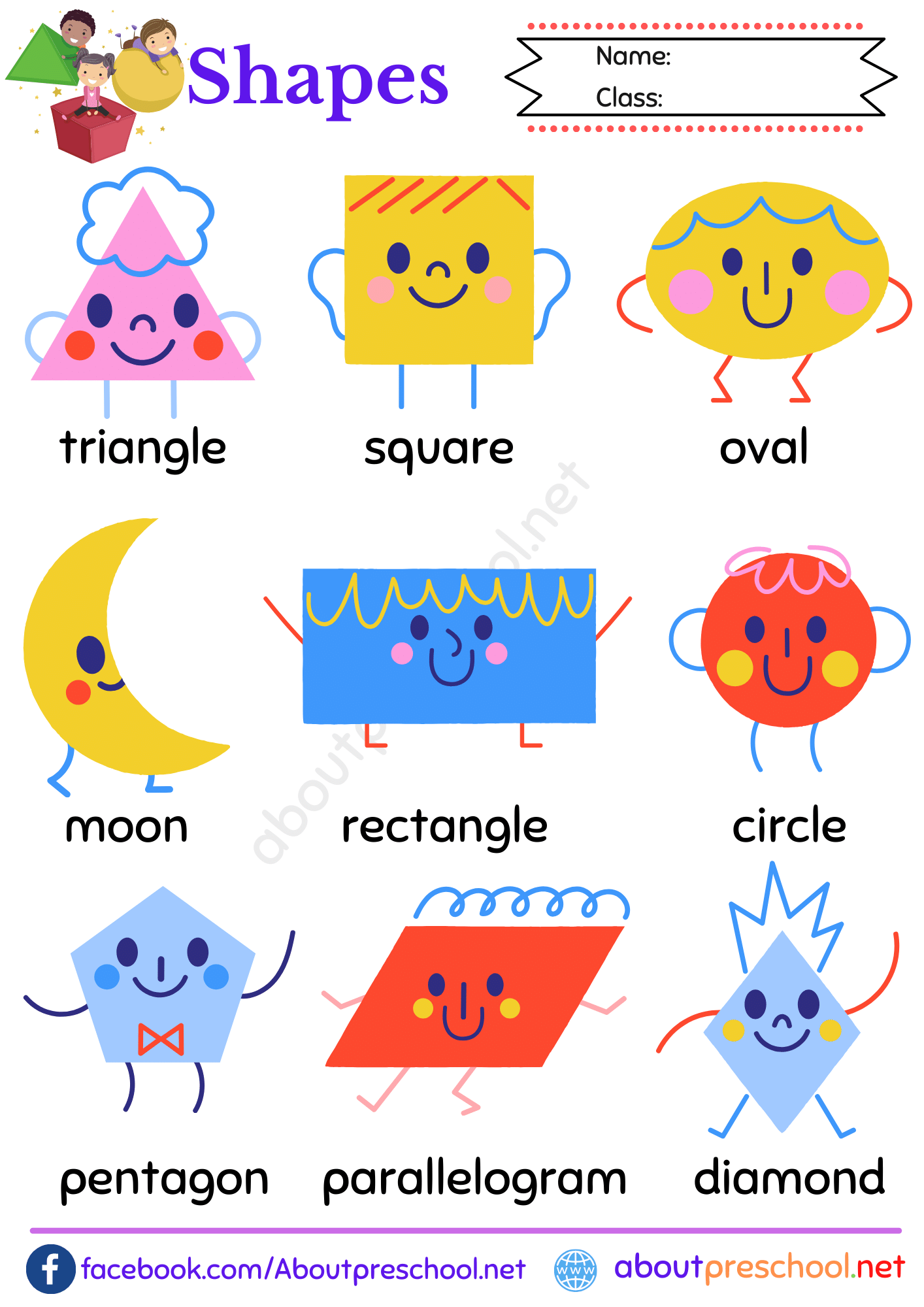 Shapes Chart Archives About Preschool