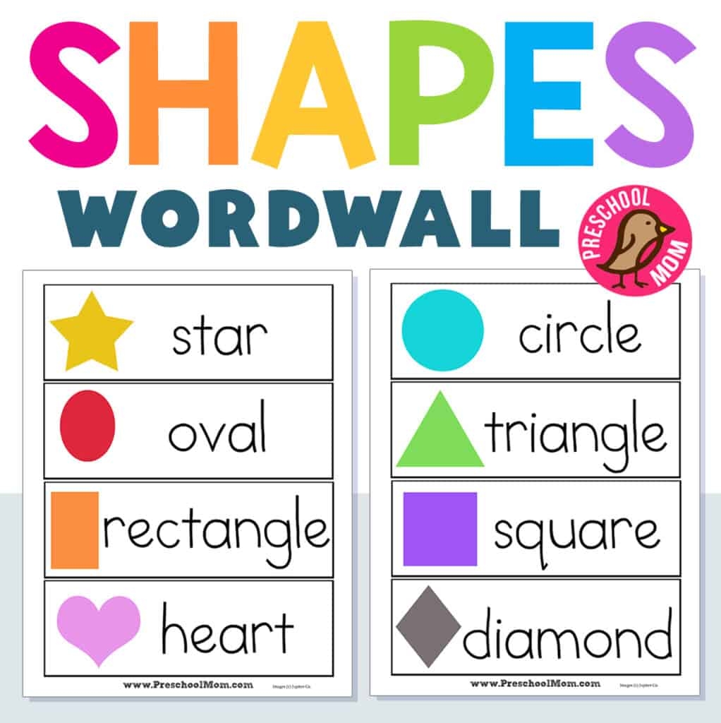 Shapes Worksheets Preschool Mom
