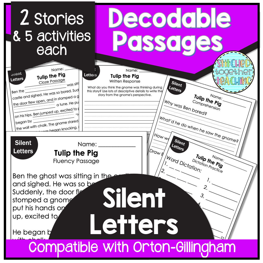 Silent Letters Decodable Reading Passages Orton Gillingham Made By Teachers Silent Letters Decodable Reading Passages Orton Gillingham Made By Teachers