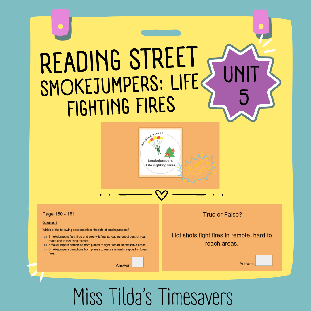 Smokejumpers Life Fighting Fires Quiz Grade 4 Reading Stree 