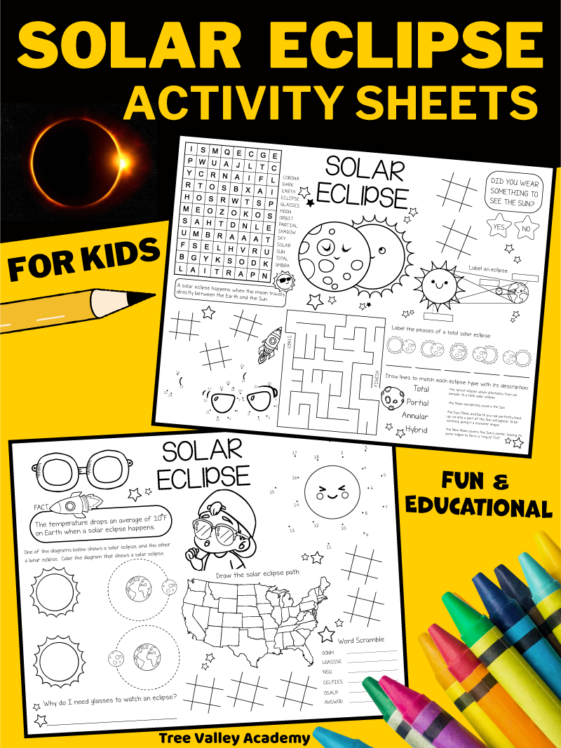 Solar Eclipse Worksheets Tree Valley Academy Solar Eclipse Worksheets Tree Valley Academy