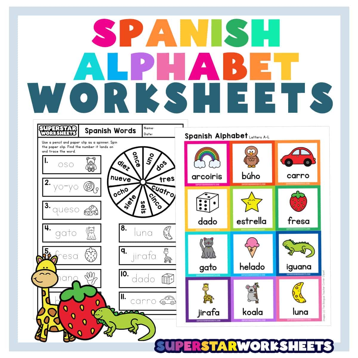 Spanish Alphabet Worksheets Superstar Worksheets Spanish Alphabet Worksheets Superstar Worksheets