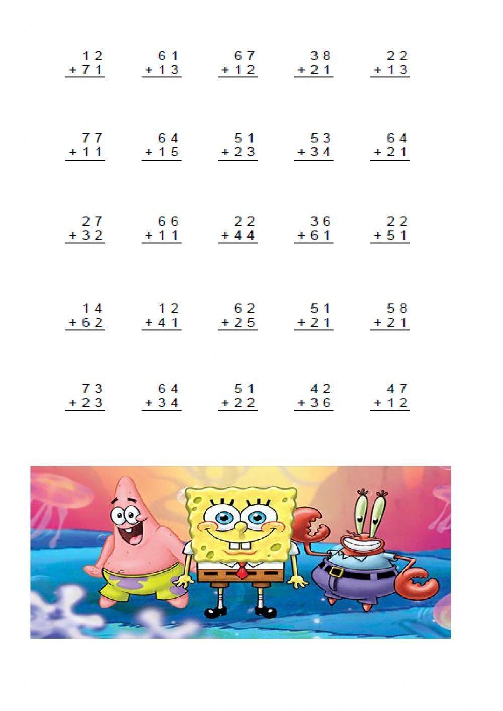 Free Printable Spongebob Worksheets Easy