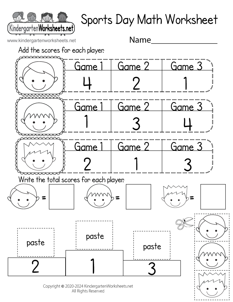 Sports Day Math Worksheet Free Printable Digital U0026 PDF