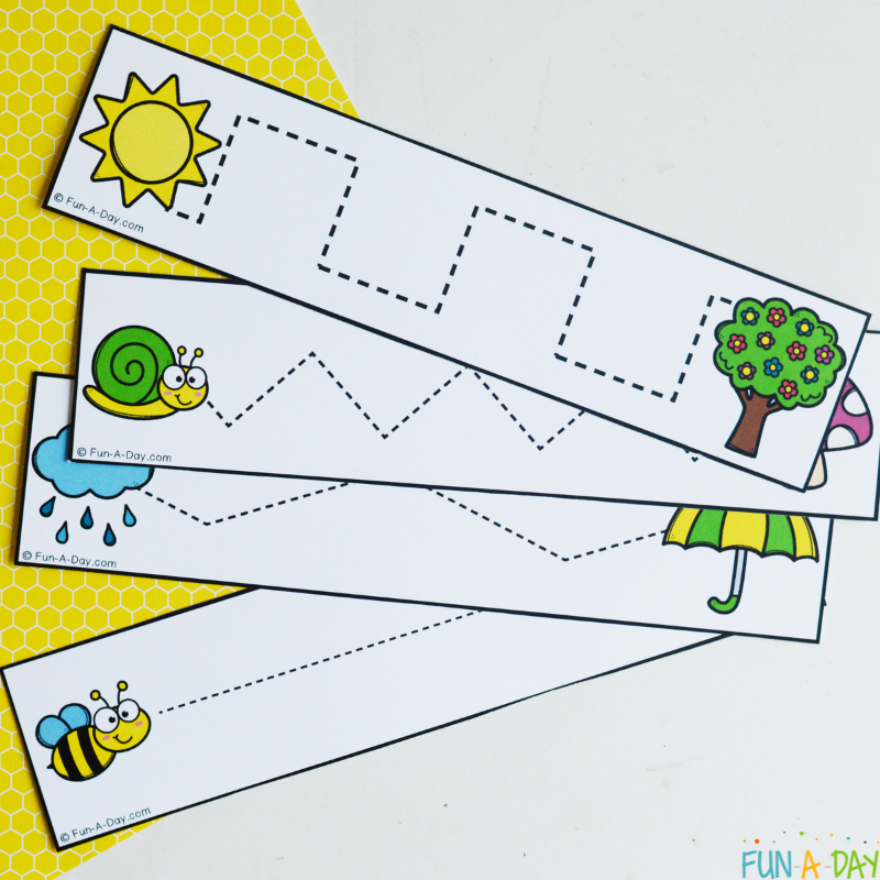 Spring Cutting Strips Fine Motor Free Printable Fun A Day 