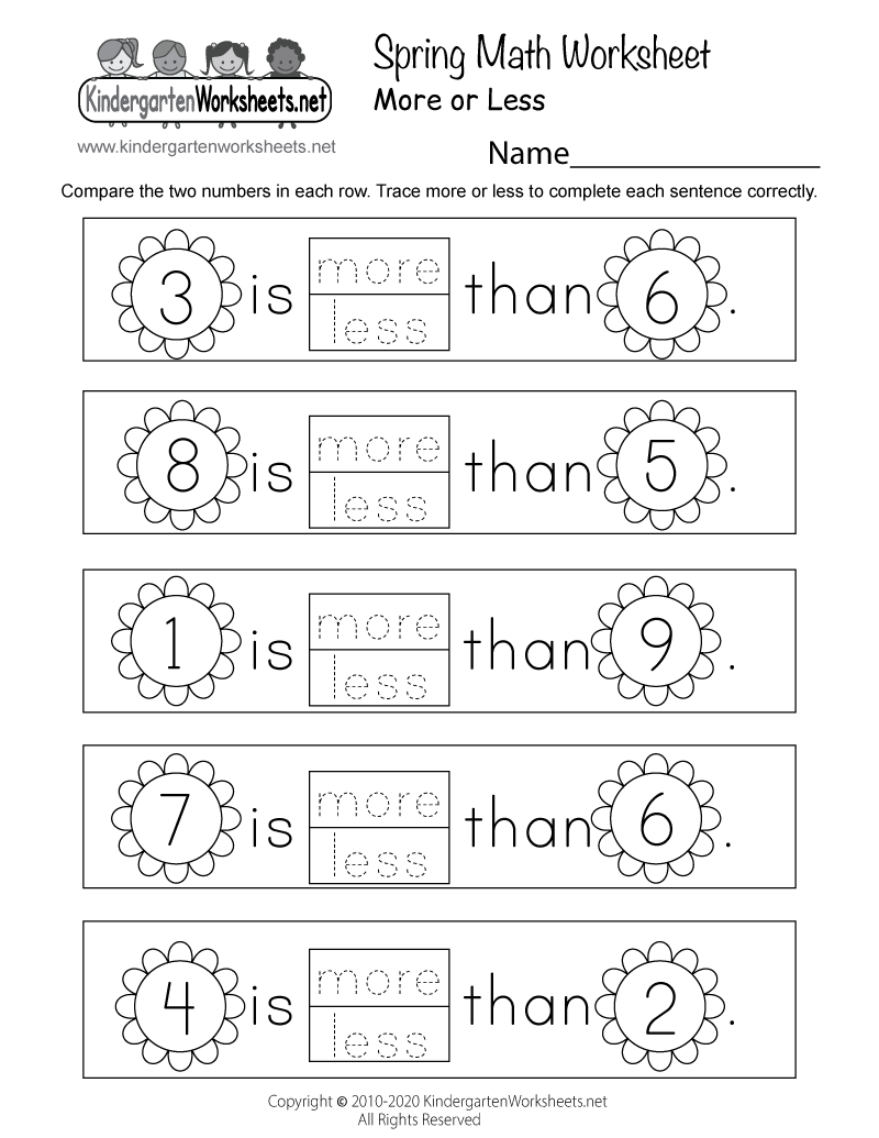 Spring Math Worksheet Free Printable Digital U0026 PDF