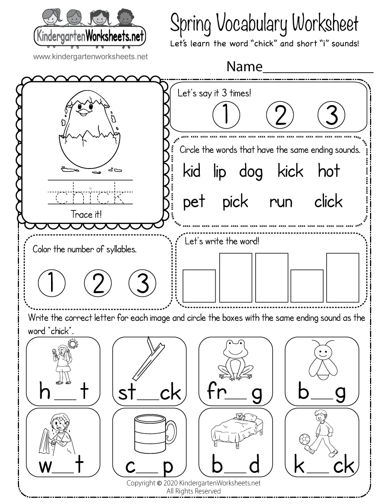 Spring Vocabulary Worksheet Free Printable Digital U0026 PDF Spring Vocabulary Worksheet Free Printable Digital U0026 PDF