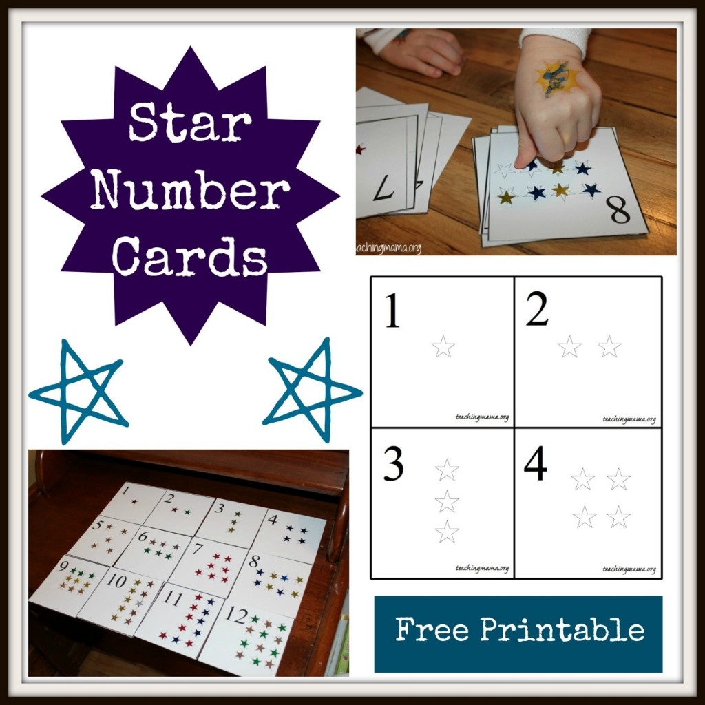 Printable Number Cards For Preschoolers