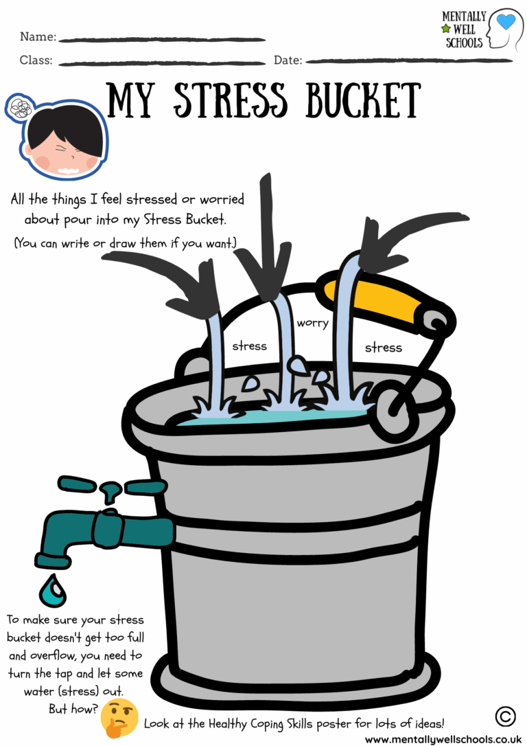 Stress Bucket Mentally Well Schools