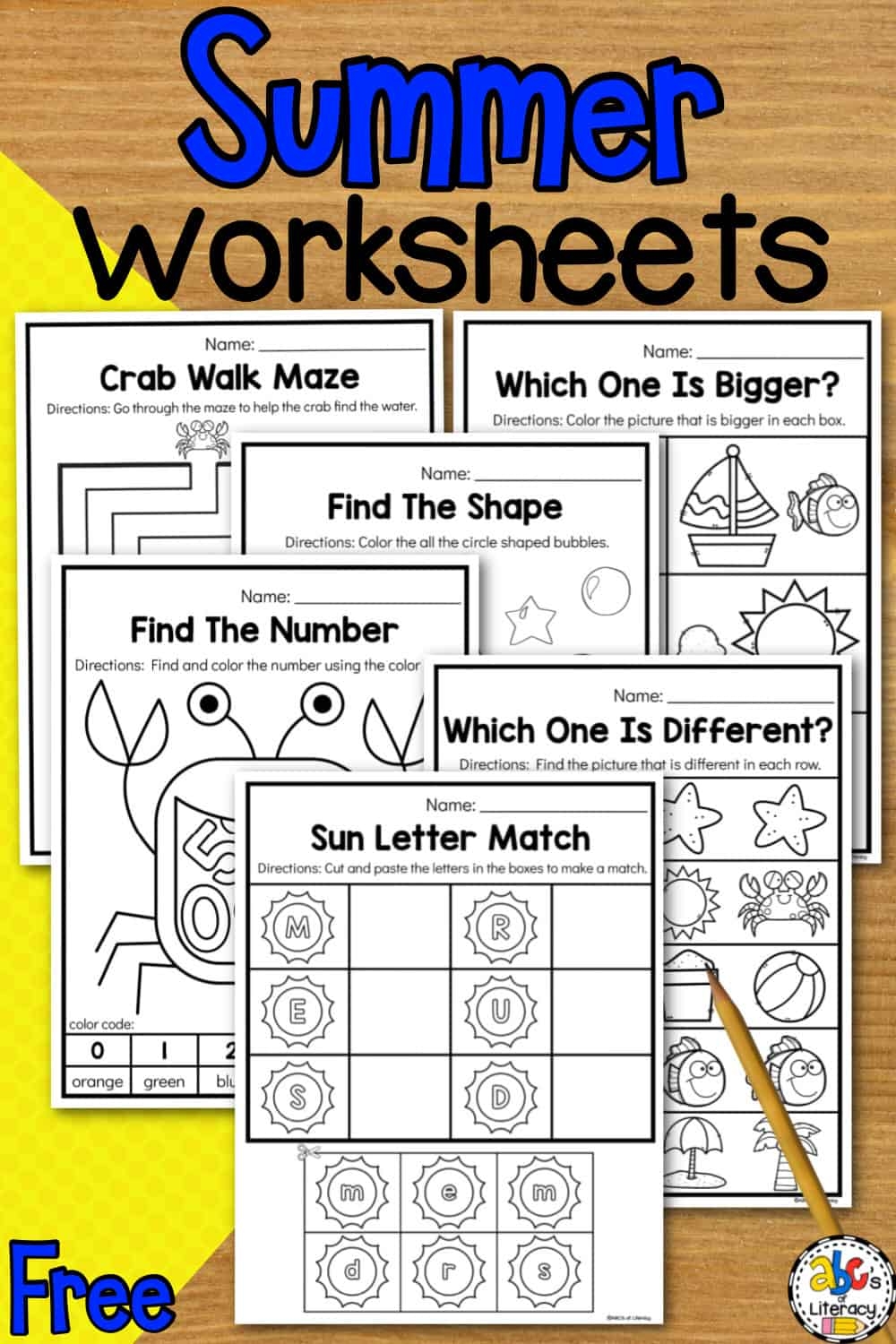 Pre-K Worksheets Free Printable Pre-K Worksheets Free Printable
