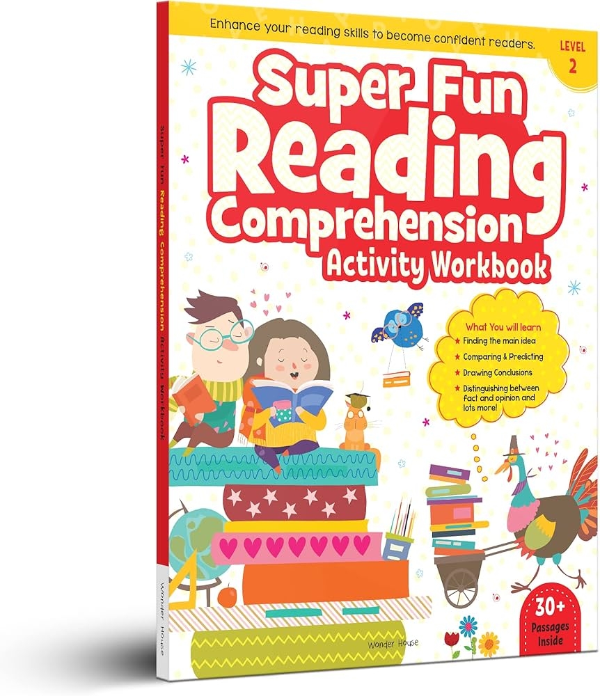 Super Fun Reading Comprehension Activity Workbook For Children Level 2 Wonder House Books Amazon in Books