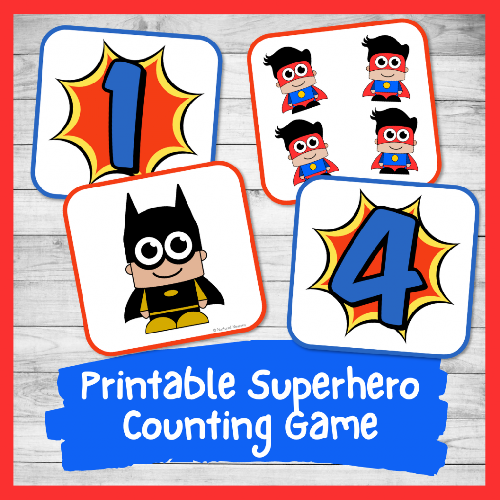 Superhero Printables Archives Nurtured Neurons