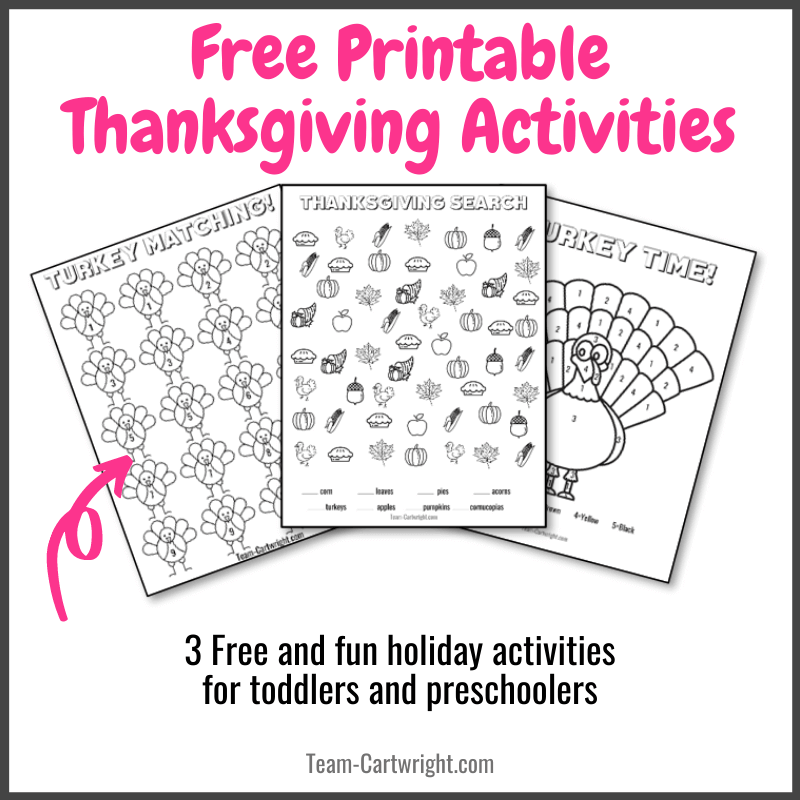 Turkey Preschool Printables Turkey Preschool Printables