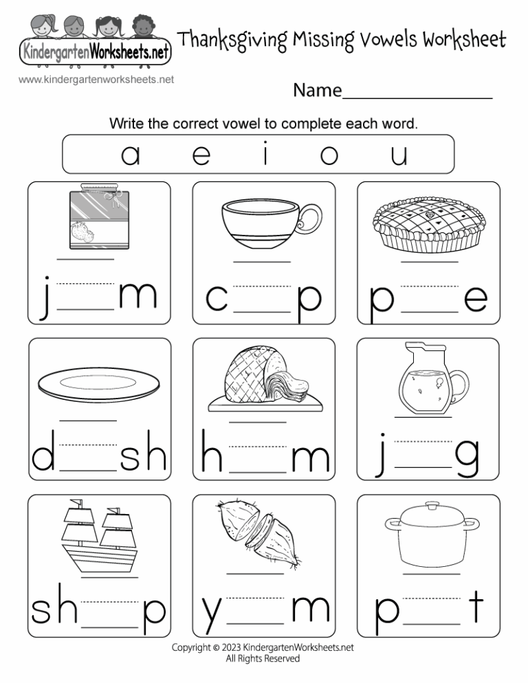 Thanksgiving Phonics Worksheet Free Printable Digital U0026 PDF