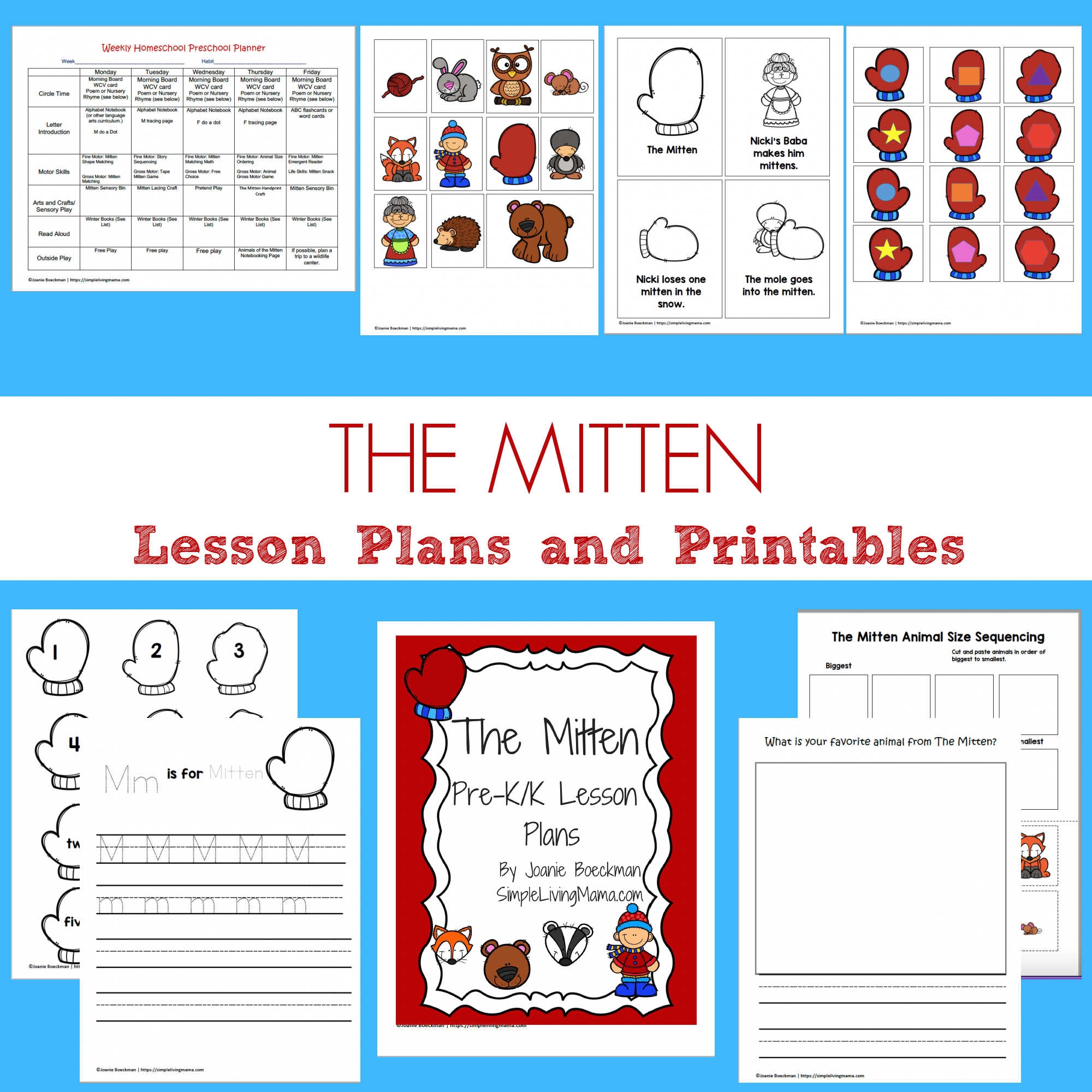 The Mitten Preschool Activities Printable