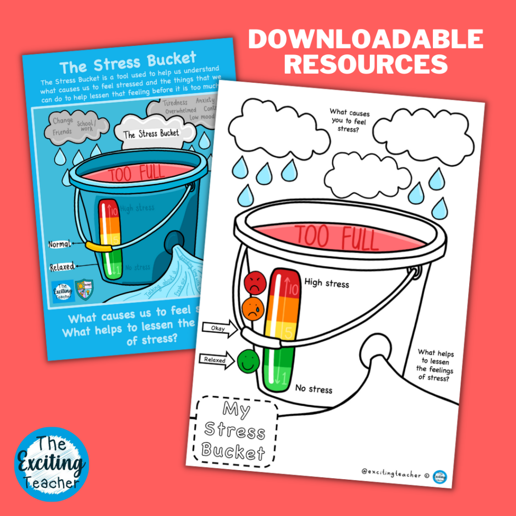 The Stress Bucket Managing Stress Exciting Teacher Member s Club The Stress Bucket Managing Stress Exciting Teacher Member s Club