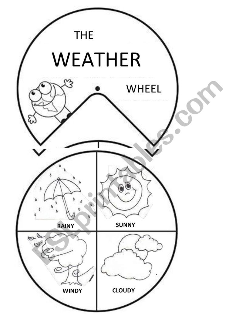 The Weather Wheel ESL Worksheet By PauAquino The Weather Wheel ESL Worksheet By PauAquino