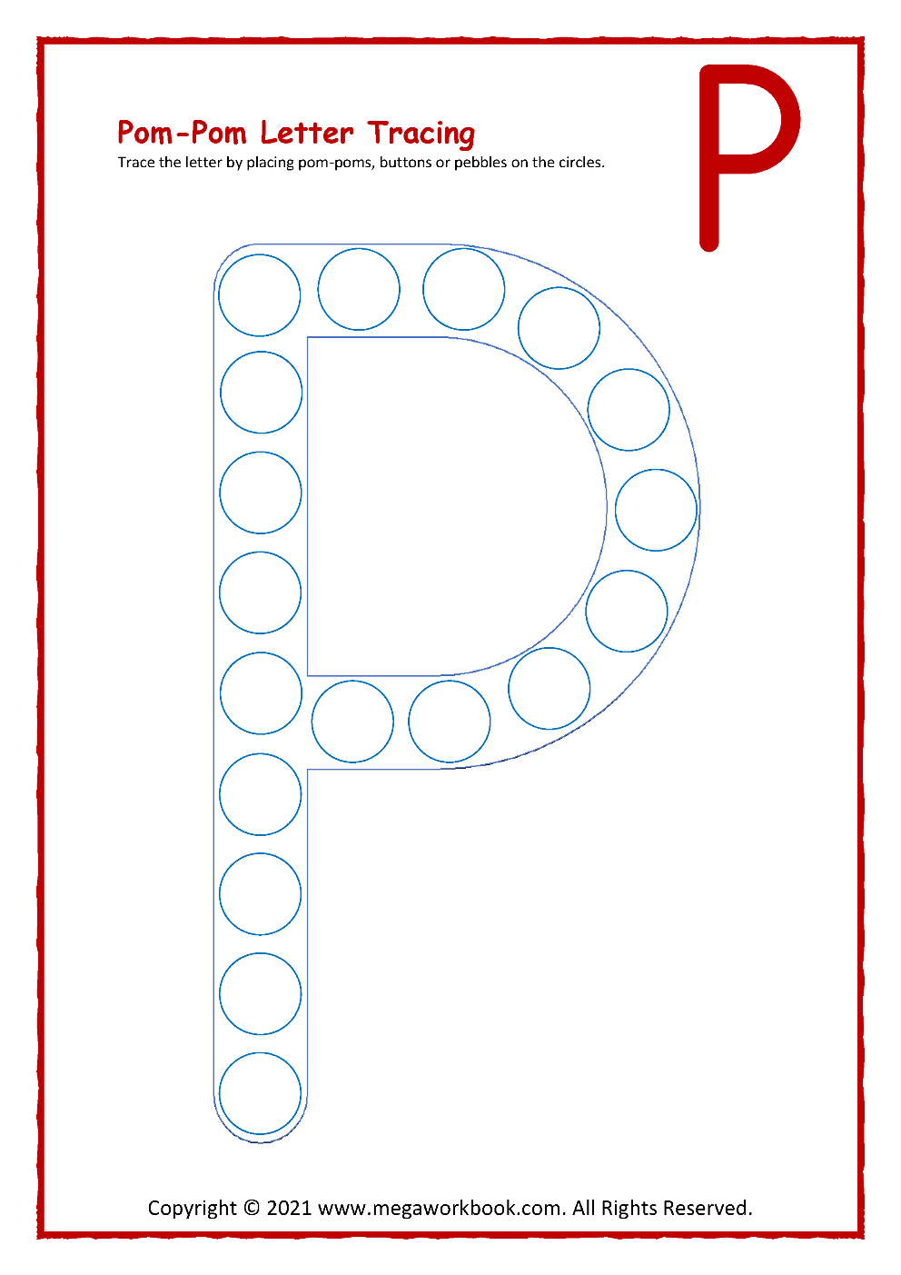 Trace The Words That Begin With The Letter P Worksheet Twisty 