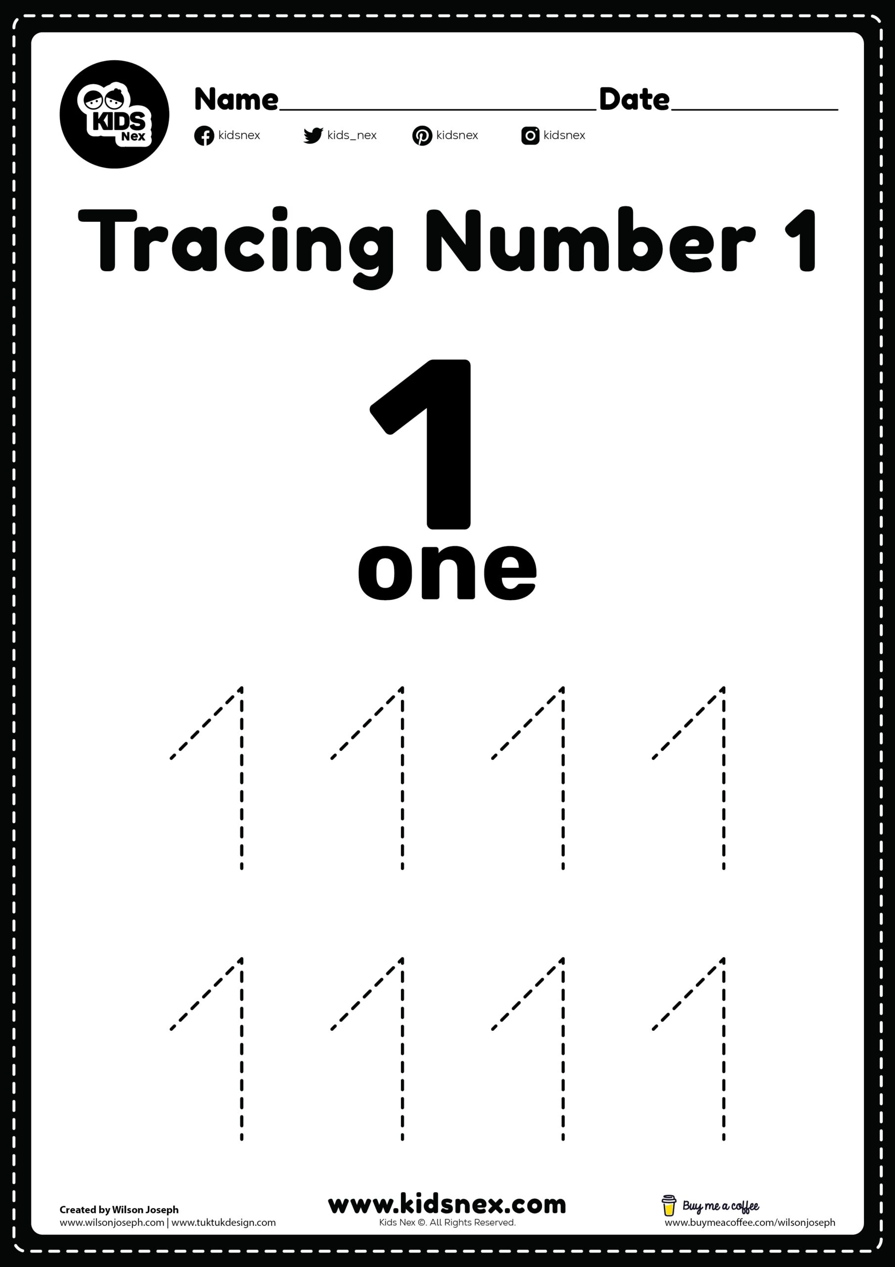 Free Printable Traceable Numbers For Preschoolers